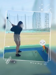 女の子日記：優美の投稿「ゴルフ頑張ってます🏌️‍♀️✨️」